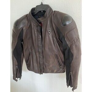 Dainese SuperSpeed Motorcycle Riding Jacket EU46/US36 Brown Leather Italy